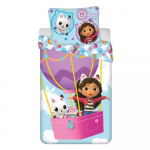 Puuvillane laste voodipesu &uuml;heinimesevoodile 140x200 cm Gabby's Dollhouse "Balloon"&nbsp; - Jerry Fabrics