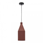 Terrakottapunane rippvalgusti metallist varjuga &oslash; 15 cm Peralta - Kave Home