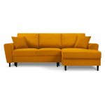 Sinepiv&auml;rvi velvetist panipaigaga nurgadiivanvoodi (parem nurk) Kyoto - Cosmopolitan Design