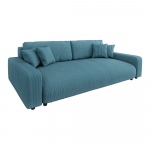 T&uuml;rkiissinine velvetist panipaigaga diivanvoodi 234 cm Sara - Ropez