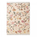 Kreem k&auml;sitsi kootud džuudist vaip 80x150 cm Roya Violette - Elle Decoration