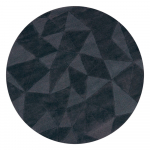 Antratsiitne k&auml;sitsi kootud villane &uuml;mmargune vaip &oslash; 160 cm Shard Charcoal - Flair Rugs