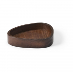 Pruun dekoratiivne puidust hoiukast 14x12,5x3 cm Curve S - LIND DNA