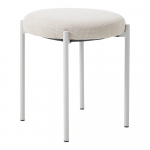 Kreem metallist taburet Pelican - Unique Furniture