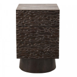 Tumepruun mangopuidust &ouml;&ouml;kapp Crumble - WOOOD