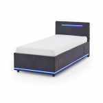 Tumehall polsterdatud lastevoodi ilma voodip&otilde;hjata 90x200 cm Circle - Meise M&ouml;bel