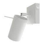 Valge metallist kohtvalgusti &oslash; 6 cm Etna - Sollux