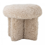 Beež kunstkarusnahast tumba Frikka - Bloomingville