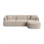 Helepruun velvetist nurgadiivan (parem nurk) Campi - Cosmopolitan Design