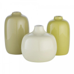 Rohelised keraamilised vaasid 3 tk (k&otilde;rgus 9 cm) Ceola - Blomus