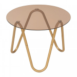 &Uuml;mmargune abilaud klaasist pealispinnaga &oslash; 50 cm Ventana Round - Leitmotiv