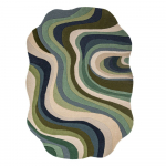 Roheline k&auml;sitsi kootud villane vaip 200x290 cm Envy Wool - Flair Rugs