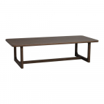 Tumeda naturaalse tammepuust pealispinnaga kohvilaud 70x160 cm Driscoll - Rowico