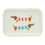 Kreemikas puidust lastealus 20x28 cm Sausage dog - Rex London