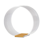 Alumiiniumist LED-laualamp, kuldse v&auml;rvi, h&auml;mardatav ja akr&uuml;&uuml;lklaasist varjuga (k&otilde;rgus 28 cm) Valentin - Nova Luce