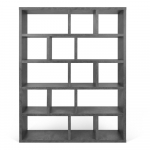 Hall raamaturiiul betooni dekooriga 150x198 cm Berlin - TemaHome