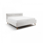 Helehall polsterdatud kaheinimesevoodi koos voodip&otilde;hja ja panipaigaga 160x200 cm Lotte - Meise M&ouml;bel