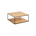 Tammeplaadiga kohvilaud 80x80 cm Yona - Kave Home