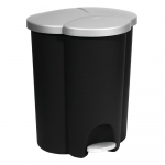 Plastikust pedaaliga pr&uuml;gikast sorteeritud j&auml;&auml;tmete jaoks 17+17+6 l Trio - Curver