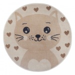 Beež laste vaip &oslash; 140 cm Cat - Hanse Home