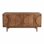 Pruun p&auml;hklipuust madal kapp 120x58 cm Groove - Zuiver