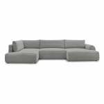 Tumehall velvetist nurgadiivanvoodi (parem nurk/U-kujuline) Lucien - Bobochic Paris