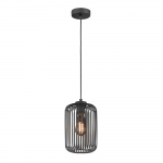 Must rippvalgusti metallist varjuga &oslash; 16 cm Cage - Fischer & Honsel