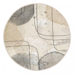 Beež pestav &uuml;mmargune vaip &oslash; 150 cm Simple Lines - Mila Home