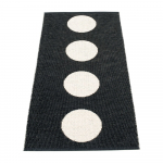 Must-valge sise/v&auml;lisvaip 70x150 cm Vera Black &ndash; Pappelina