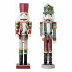 Puidust j&otilde;ulufiguurid, 2-osalises komplektis (k&otilde;rgus 38 cm) Darren - Bloomingville