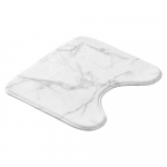 Valge-hall WC-vaip 45x45 cm Marbre - douceur d'int&eacute;rieur