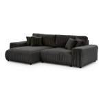 Tumehall velvetist nurgadiivanvoodi koos panipaigaga (vasak nurk) Sarina - Ropez