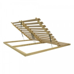 Kokkupandav/kallutatav liistudest voodip&otilde;hi 180x200 cm Masiv Partner Lux - Materasso