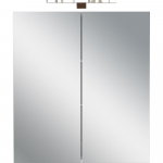 Kreem seinale kinnitatav peegliga vannitoakapp 60x71 cm Arcena - Germania