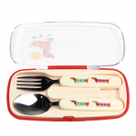 Roostevabast terasest laste s&ouml;&ouml;giriistad 2 tk Sausage Dog - Rex London