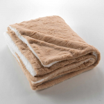 Helepruun mikropl&uuml;&uuml;s pleed 180x220 cm Foxy - douceur d'int&eacute;rieur