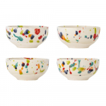 Kreemid kivikeraamikast kausid 4tk komplektis 300 ml Freckles - Bloomingville