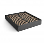 Antratsiithall polsterdatud kaheinimesevoodi panipaigaga/ilma peatsita, koos raamiga 180x200 cm Susan &ndash; Micadoni