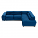 Sinine sametist lahtik&auml;iv/sahtliga nurgadiivan (parem nurk/L-kujuline) Laurence &ndash; ELTAP