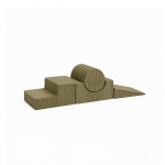 Khaki v&auml;rvi velvetist-vahtplastist m&auml;nguv&auml;ljak 45x170x30 cm Montessori - Meowbaby