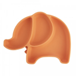 Oranž silikoonist lastetaldrik 18x23 cm Elephant - Orion