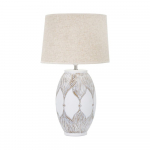 Beež laualamp tekstiilist varjuga (k&otilde;rgus 67 cm) Atene - Mauro Ferretti