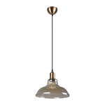 Messingist v&auml;rvi metallist ripplamp klaasist varjuga, l&auml;bim&otilde;&otilde;duga 28 cm Aldo - Reality