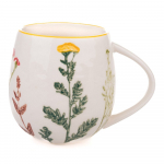 Valge portselanist kruus 500 ml Flower Garden - Dakls