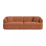 Terrakottapunane velvetist diivan 255 cm Campi - Cosmopolitan Design