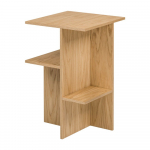 Tammepuust &ouml;&ouml;kapp naturaalse v&auml;rvi riiulitega Atik - noo.ma