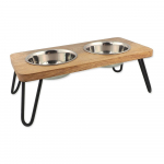 Puidust kausside komplekt koerale alusega Dog Fantasy - Plaček Pet Products
