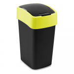Kollane/must plastpr&uuml;gikast sorteeritud j&auml;&auml;tmete jaoks 25 l Flip Bin - Curver