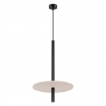 Must/beež metallist ripplamp &oslash; 30 cm Rilu - Sollux