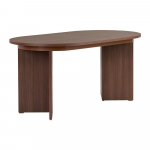 Pikendatav s&ouml;&ouml;gilaud p&auml;hklipuust dekooriga lisapealse pealispinnaga 90x160 cm Sorell - Kalune Design